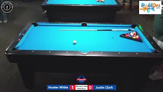 Hunter White vs Justin Clark - 8 Ball Tournament - Final Four Winners Side - 7/13/24