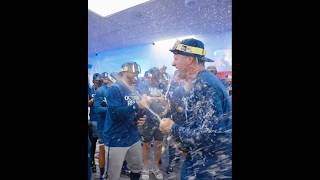 Royals Clubhouse Celebration after win the Wild Card Series 🍾