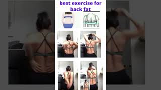 best exercise for back fat ?# shorts # youtubeshorts