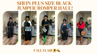 SHEIN Plus Size Black Jumper/Romper Haul! Chic, Effortless, and  Perfect for Fall🍁