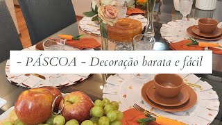 Decoração BARATA e Fácil de mesa posta de páscoa coelho | MULHERES ATUAIS