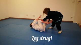 LEG DRUG & ARMBAR / РАБОТА В ПАРТЕРЕ