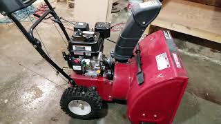 212cc Predator Engine on Craftsman Snowblower - First Start