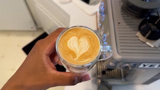 How To Make a Flat White with Breville Barista Express #breville #flatwhite #espresso