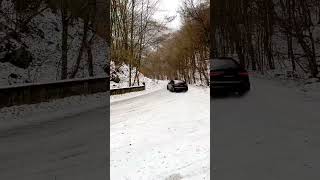 Audi rs3 drifting on the snow