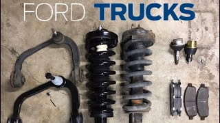 Ford F-150 Typical Wear And Tear Front Suspension and Steering!!!