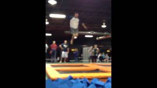 Pastor Derrick Pulls Off The Gainer!!! Urban Air Trampoline Park