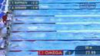 Barcelona 2003 - Men's 100m butterfly final - world record