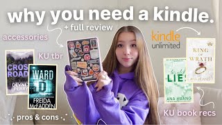 all about my kindle paperwhite 🎀 pros, cons, kindle unlimited recs & tbr, is it worth it???