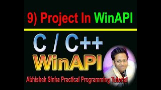 #9 Project in C,C++ in WinAPI|Hindi|by Abhishek Sinha|Graphical Project in C,C++