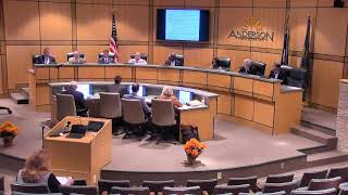 City of Anderson City Council Meeting - October 25, 2021