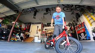 Liam Bicycling 3 years old