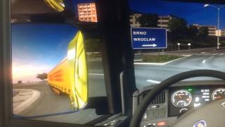 Euro Truck simulator 2 tela dupla