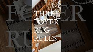 Three Foyer Rug Rules | DIY Interior Design | home_bymegan with Megan Saad