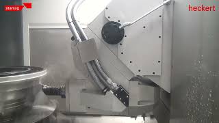 Turning operation on Heckert machining center HEC 800 Athletic with MT