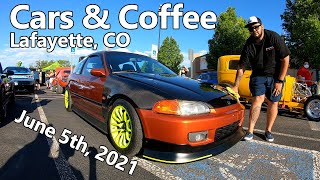 Cars and Coffee - Lafayette, CO - June 5th, 2021