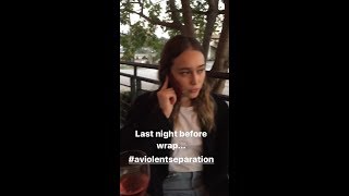 Alycia Debnam-Carey on robboben_'s Instagram Story #1