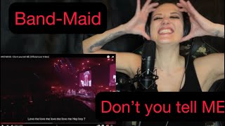 Metal Singer Reacts to BAND-MAID / Don't you tell ME.