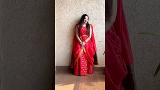 Saree on Lehenga/ 9 yards saree on lehenga/ double pallu drape