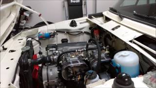 BMW M10 cold start and idle with 123 electronic distributor