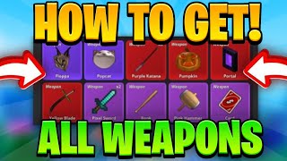 HOW To Get ALL *WEAPONS* in Meme Sea! (Roblox)