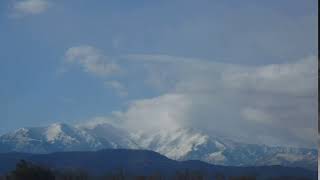 Clouds timelapse on Canigou