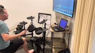 Paradiddle Exercises on Melodics. Beginner drummer journey.