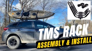 TMS Kayak Rack Carrier Assembly and Installation on the Subaru Crosstrek