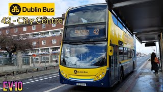 Dublin Bus Ride #307: Volvo Alexander-Dennis Enviro 400 B9TL EV10, Route: 42 Towards: City Centre