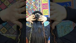 Navratri Hairstyle Hack ✨ #navratrihairstyle #hairstyletutorial #shorts