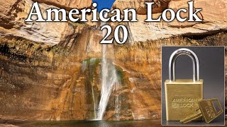 219) American Lock Series 20 Picked at Lower Calf Creek Falls, Grand Staircase Escalante