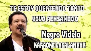 TE ESTOY QUERIENDO TANTO - VIVO PENSANDO -NEGRO VIDELA (Karaoke)