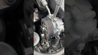 2003 Honda accord Power steering pump removed