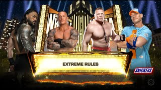 Roman Reigns | Randy Orton | Brock Lesnar | John Cena | Fatal 4 Way #wwe #2k24 #gaming