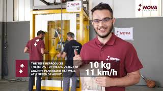 How To: Crash Test #4 su Parete Panoramica in Vetro | NOVA Elevators