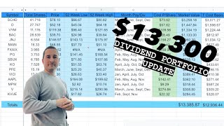 $13K Dividend Portfolio Buys/Update!!! ($5 a week into VOO for 30y?!!!!)