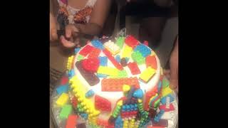 Peter’s Eating Lego Cake / Lego Cake /Fondant Legos / Lego Birthday Cake