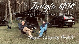 JUNGLE MILK Jayagiri Tempat Camping Private di Lembang & Unboxing Tenda Vidalido Phon Saan