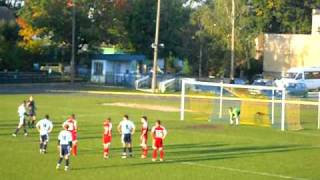 Pogoń Skwierzyna - Vitrosilicon Iłowa 09.10.2010 karny Mateusz Konefał