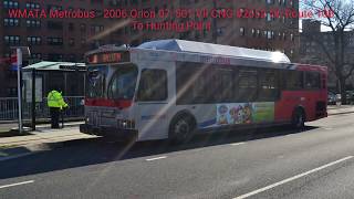 WMATA Metrobus - Ride Aboard 2006 Orion 07, 501 VII CNG #2652 on Route 10B to hunting point