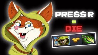 HOODWINK PRESS R = DIE WITH ETHERAL BLADE in Turbo Dota 2 #dota2 #dota2gameplay