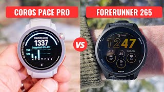 Coros Pace Pro vs Garmin Forerunner 265