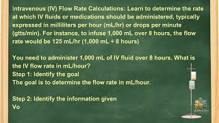 Medication Calculations Tutorials: mL/hr