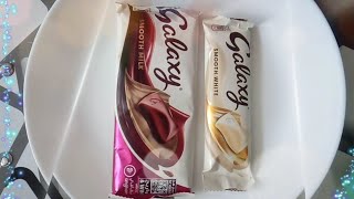 Galaxy smooth milk chocolate || Galaxy smooth white chocolate review || Unboxing|| The view review