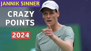 Jannik Sinner Crazy Points 2024 He is Something els 😱 - Tennis 2024