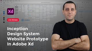 Website Prototype in Adobe Xd using Inception Design System