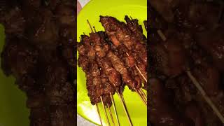 MASAK SATE DAGING SAPI BUMBU KUAH KACANG MANTUL