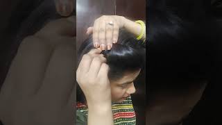 best hairstyle hack with hairpin 😱#shorts#youtubeshorts #shortvideo #viral #hairstyle