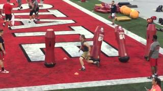 Kyle drills at Friday Night Lights OSU