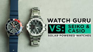 Watch Guru VS: Seiko & Casio | Solar Powered Watches